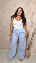 Load image into Gallery viewer, Harbor blue linen pants
