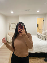 Load image into Gallery viewer, Lounge Tan ribbed top
