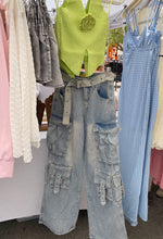 Load image into Gallery viewer, She’s bad Cargo Denims
