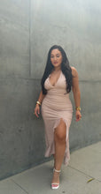 Load image into Gallery viewer, Polka dot slit dress
