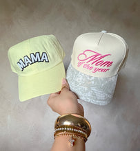 Load image into Gallery viewer, Soft Yellow mama hat
