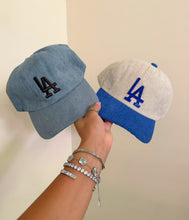 Load image into Gallery viewer, Suede Blue LA hat

