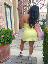 Load image into Gallery viewer, Citrus pop mini dress
