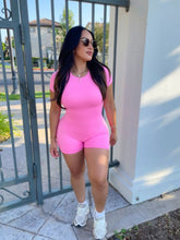 Load image into Gallery viewer, Living life in pink Romper

