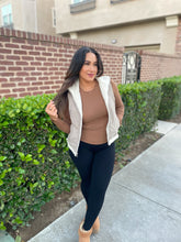 Load image into Gallery viewer, Lounge Tan ribbed top
