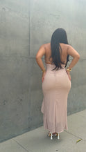 Load image into Gallery viewer, Polka dot slit dress
