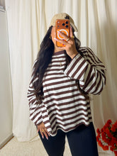 Load image into Gallery viewer, The Hudson Striped Long Sleeve Top
